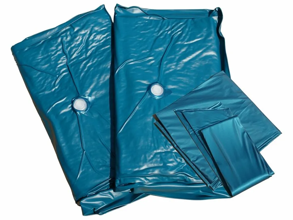 Waterbed Velvet ROUEN 140 x 200 cm (EU Double) Dark Grey_1004703