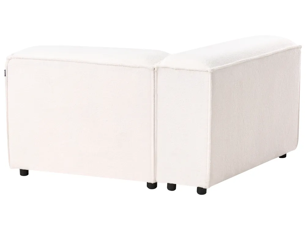 Modular Corner Sofa 2 Seater ARDAL with Ottoman Boucle Off-White Right Hand_908434
