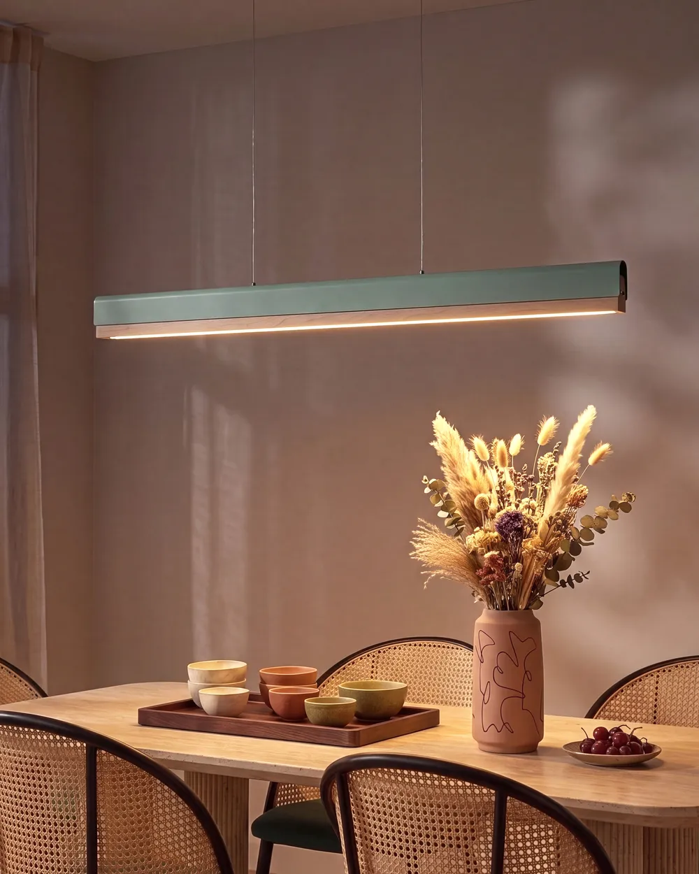 LED Pendant Lamp MARA Metal Mint Green