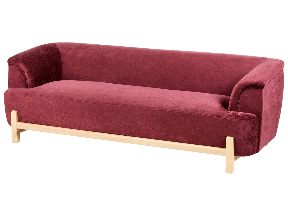Sofa 3 Seater ALNOR Chenille Burgundy_1019092