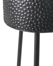Kukkateline LEIKA 33 cm Metalli Musta_804766