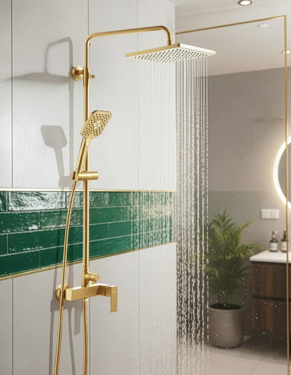 Mixer Shower Set with Rainshower COLORADA Gold