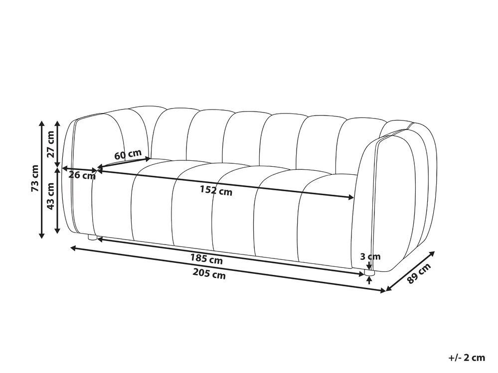 Soffa 3-sits NESS Taupe_1072448