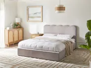 Ottoman Bed NANTERRE Chenille Taupe 160 x 200 cm (EU King Size)_1019581