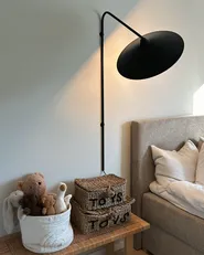 Wall Lamp NENTON Metal Black_1056991