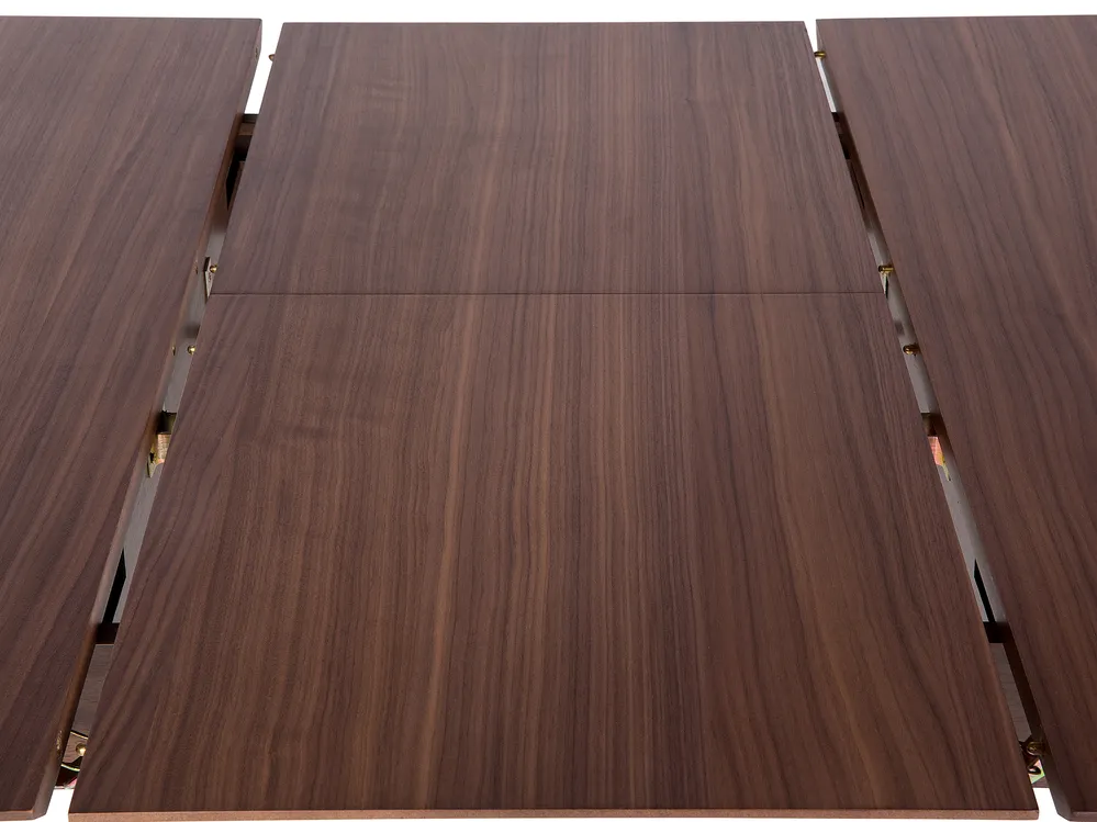 Extending Dining Table MADOX Dark Walnut 150/190 cm 90 cm_777898