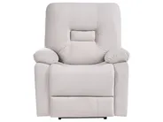 Soffgrupp med elektrisk reclinerfunktion 6-sits BERGEN med USB-port Sammet Ljusbeige_1064831