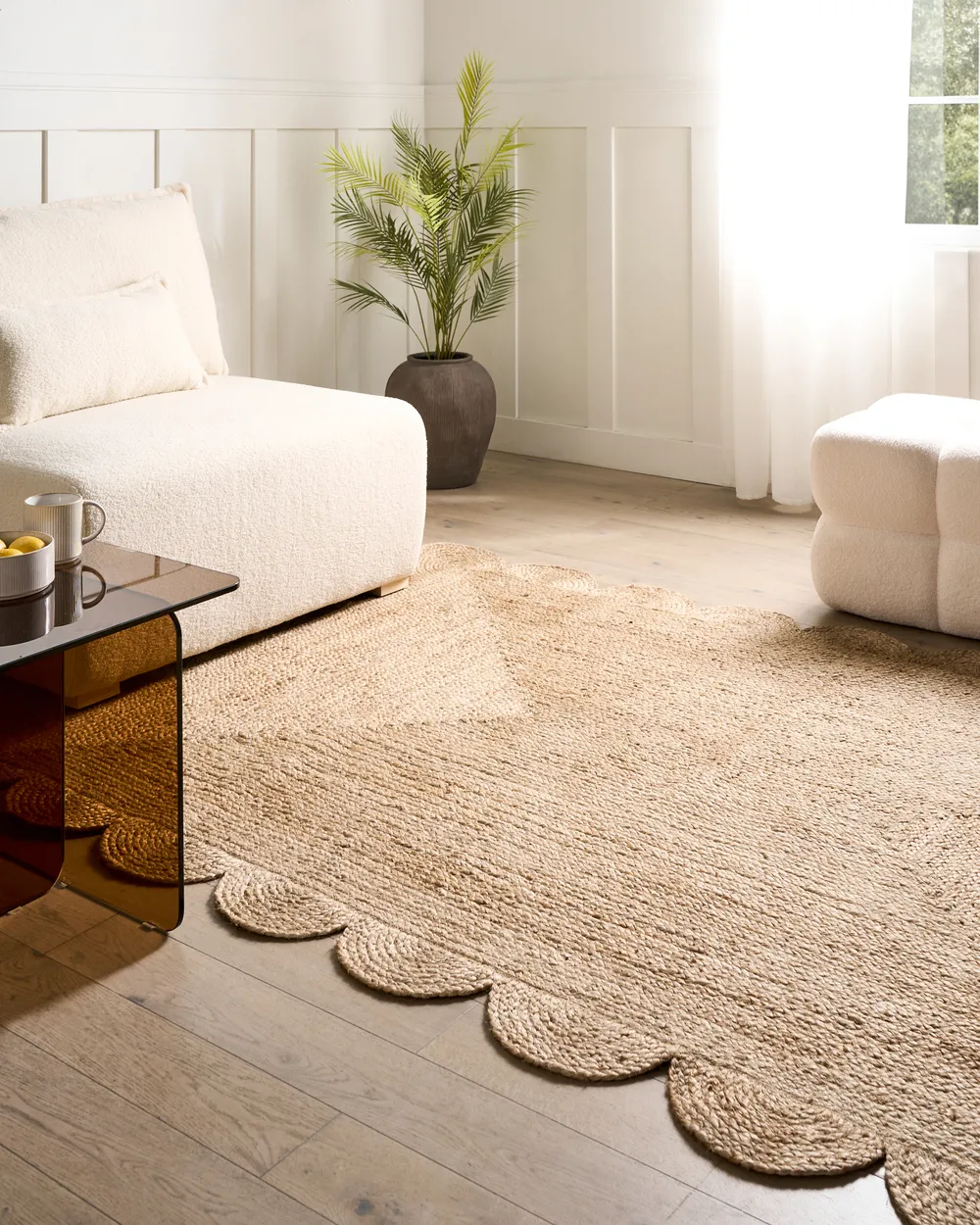 Matto HINGOLI Beige 160 x 230 cm Juutti
