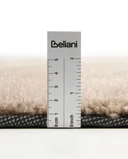 Shaggy Rug DEMRE Sand Beige 200 x 200 cm_1076914