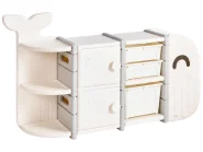 Oppbevaringssystem for leker WHALAN Hval 83 cm Beige_1188280
