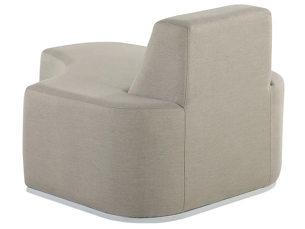 Garden Lounge Set with Table 2 Seater FABRO Modular Light Grey_830455