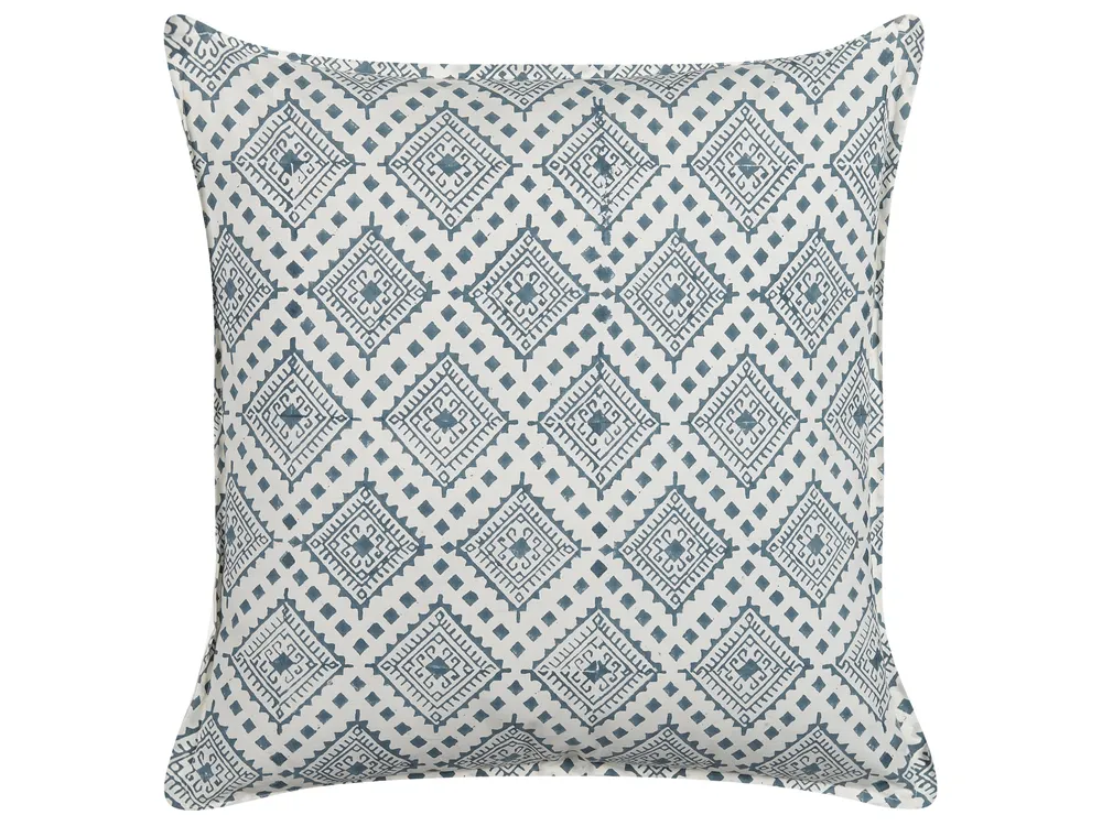 Koristetyynysetti 2 kpl CORDATA 45 x 45 cm Puuvilla Sininen Itämainen kuvio_838576