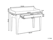 Home Office Desk MONTIRA 118 cm 60 cm Light Beige_1092036