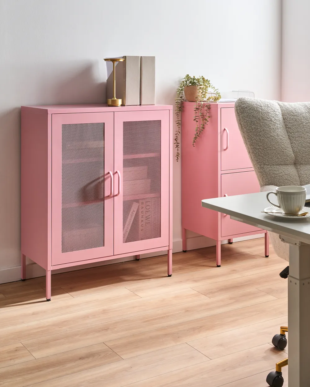 Cabinet WAKATIPU Metal Pink