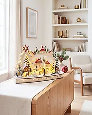 Christmas Decoration LED KORIA 31 cm Light Brown_1175961