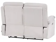Soffgrupp med elektrisk reclinerfunktion 6-sits BERGEN med USB-port Sammet Ljusbeige_1064828