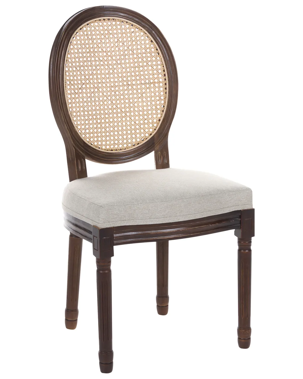 Tuolisetti 2 kpl NIVLOC Puu Tummanruskea/beige_1095726