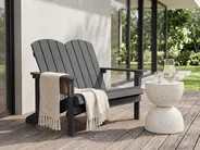 Garden Bench ADIRONDACK 125 cm Dark Grey_1011772