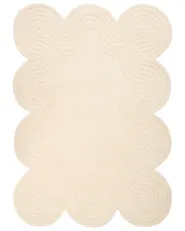 Rug MALVAN Beige 160 x 230 cm Wool_1036913