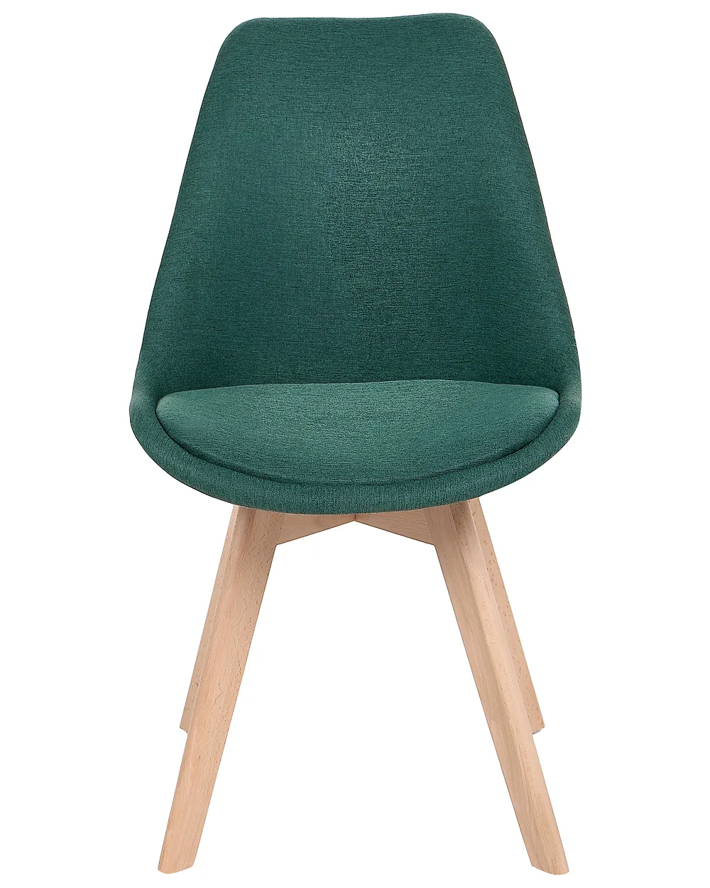 Set of 2 Dining Chairs DAKOTA II Fabric Green_1187012
