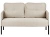 Sofa 2 Seater LAHTI Fabric Light Beige