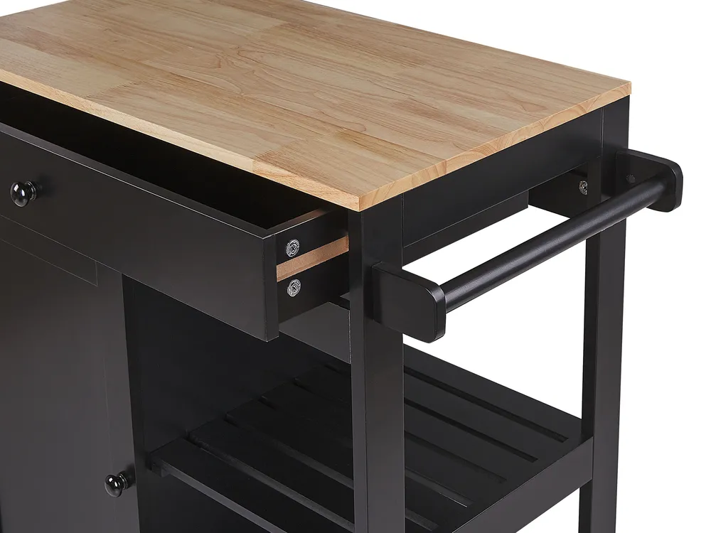 Kitchen Trolley TRAPANI Black_797914