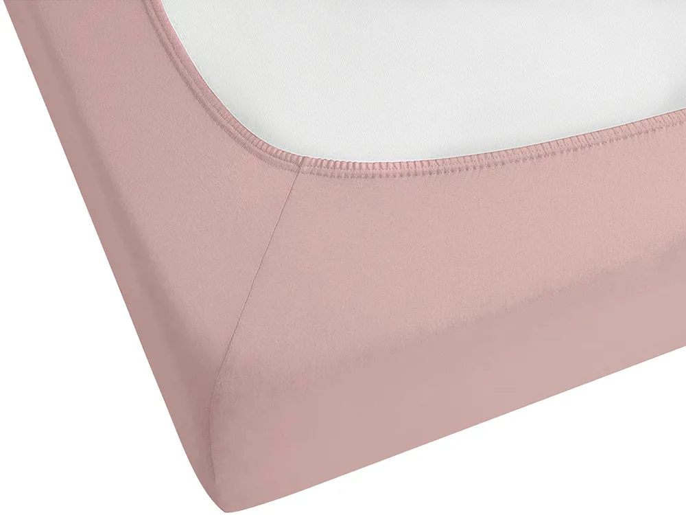 Fitted Sheet HOFUF 200 x 200 cm Cotton Pink_815942