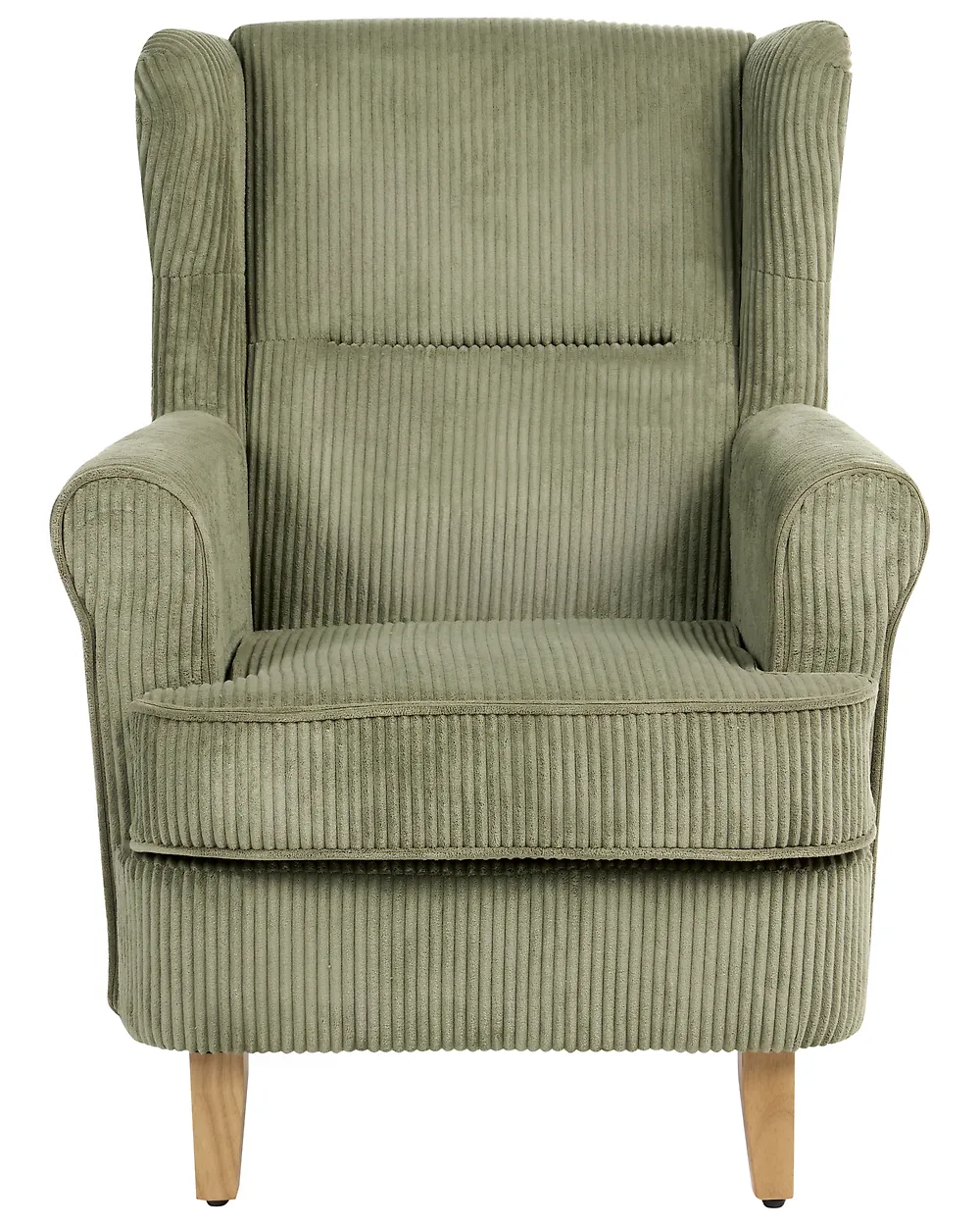 Wingback Chair ABSON Corduroy Green_1185974