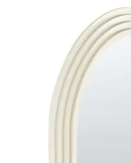 Wall Mirror DIJON 80 cm 170 cm Wood Off-White_995164