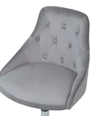 Desk Chair PARRISH Velvet Grey_732444