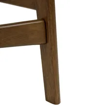 Set med 2 barstolar CYNTHIANA Trä Brun/ Ljusbeige_1060383
