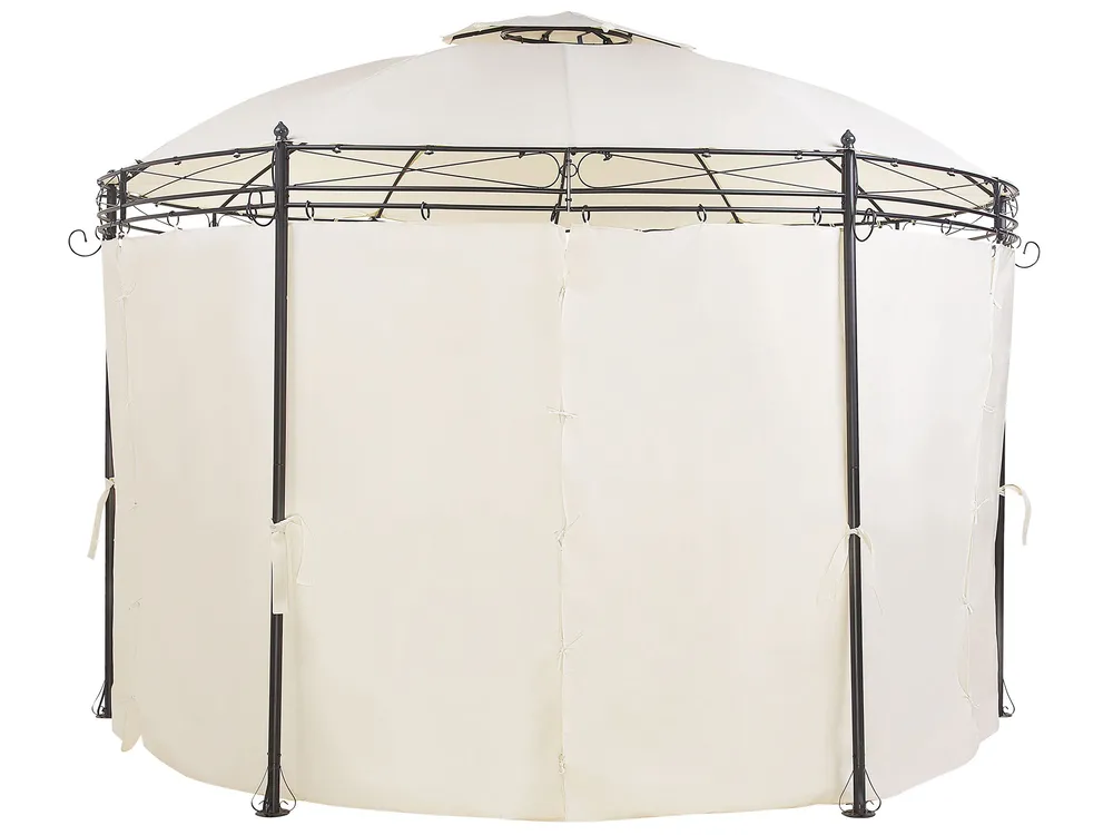 Paviljong SAFARA 368 cm 368 cm Metall Beige_779139