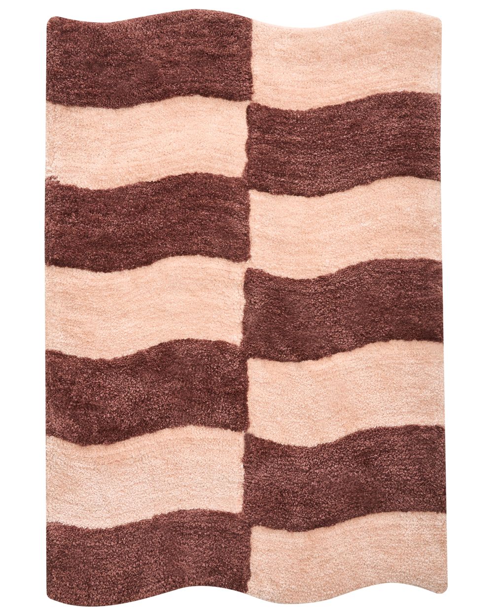 Badrumsmatta DIWANA Brun/ Beige 60 x 90 cm