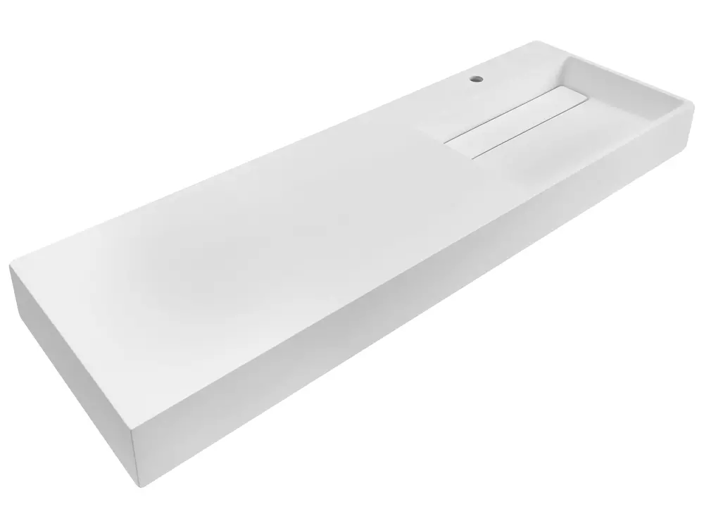 Wall Hung Basin CUSCO 1500 x 480 mm Mineral Cast White