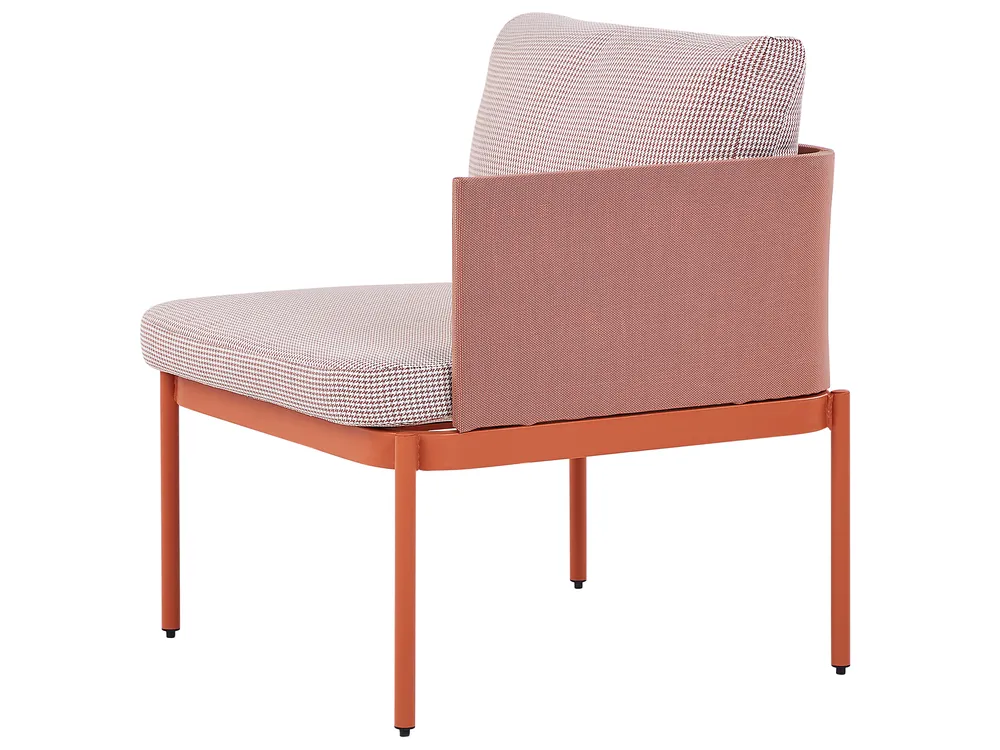 Loungesett til hagen med bord 2-seters TERRACINA Metall Oransje_826674