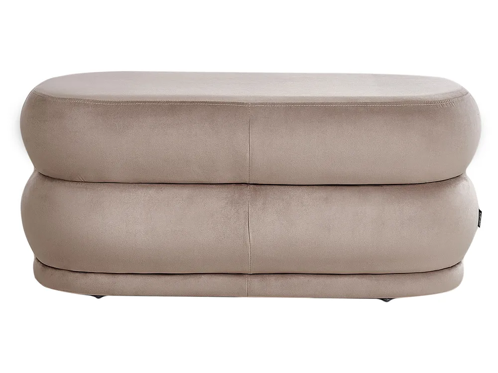 Upholstered Bench ELLENDALE Velvet Taupe_937046