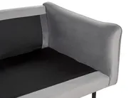 Corner Sofa 4 Seater VINTERBRO Velvet Grey Right Hand_900553
