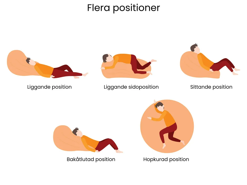 Sittsäck 200 L DROP 63 cm 75 cm Ljusgrå_1033214