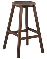 Set med 2 barstolar ANCELLE Bambu Mörkbrun_1048727