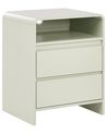 2 Drawer Bedside Table DORRIGO Light Green