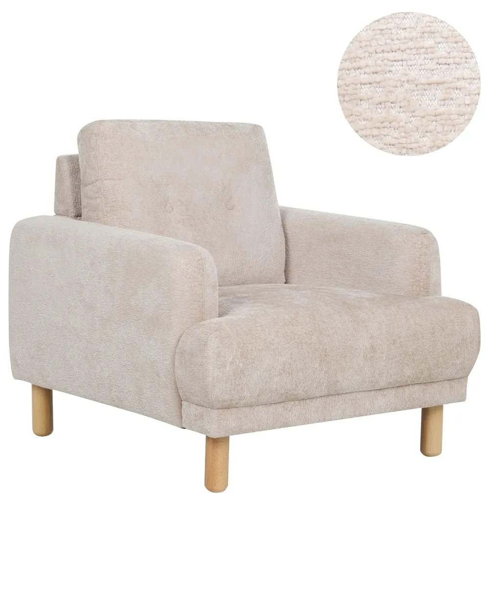Armchair TUVE Boucle Beige