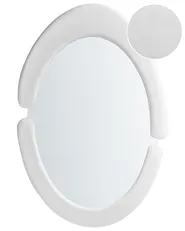 Wall Mirror MASSAY 53 cm 90 cm Velvet White_946210
