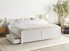 Bed with 2 Drawers OLENDON Pine Wood White 180 x 200 cm (EU Super King)