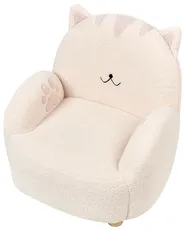Kids Armchair Cat ZOAR Boucle Off-White_975915