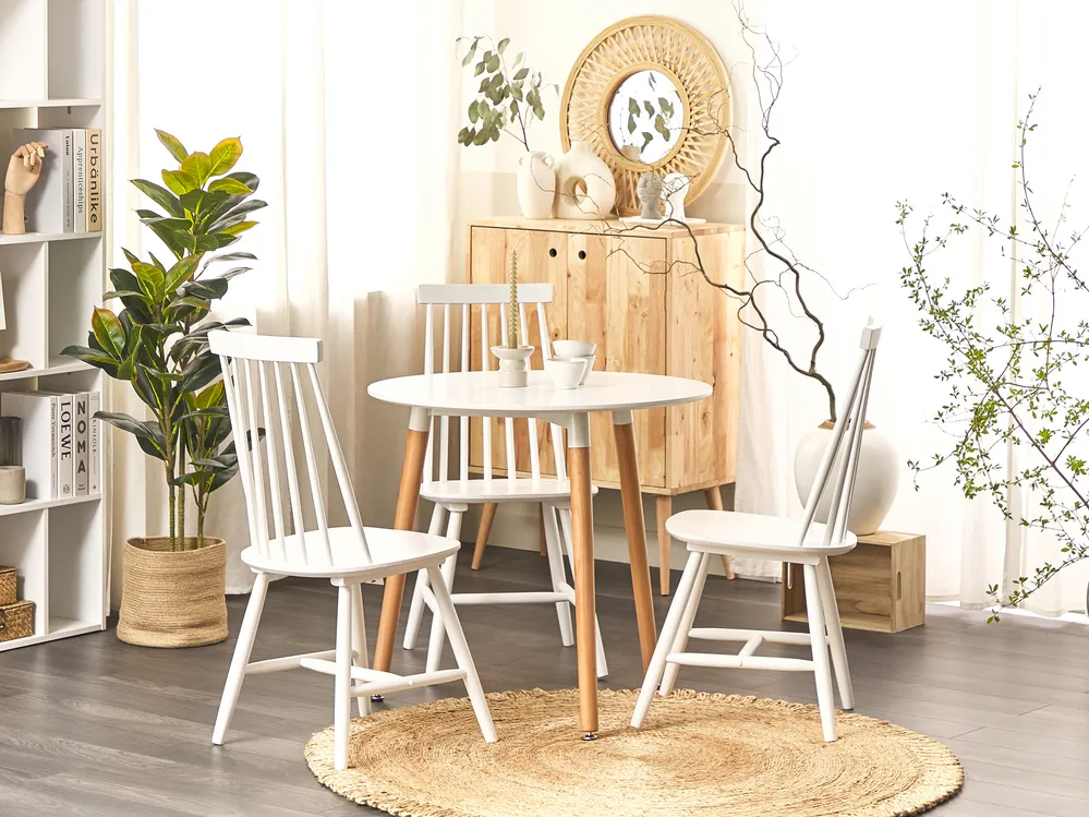 Dining Table BOMA White 80 cm 80 cm