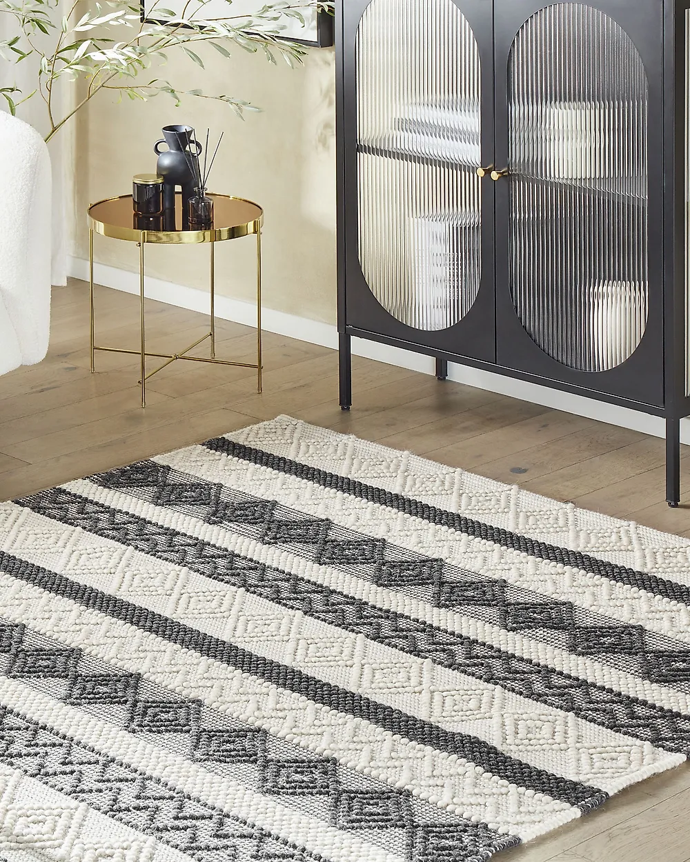 Matto DAVUTLAR Vaaleanbeige 160 x 230 cm Villa_1178324