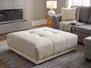 Ottoman TORPO Fabric Beige_1086464