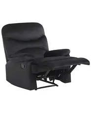 Recliner Chair ESLOV with Footrest Velvet Black_779810