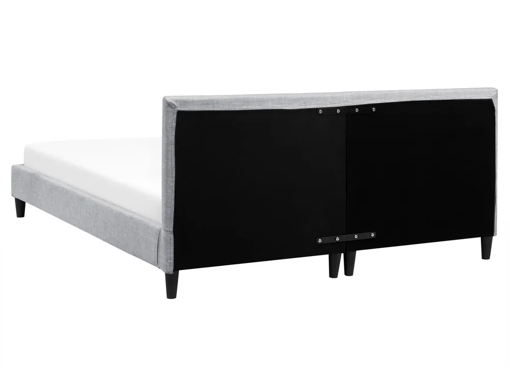 Säng med lamellram FITOU 160 x 200 cm Ljusgrå_709621