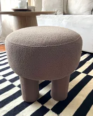 Footstool CANBY Boucle Brown_1154082